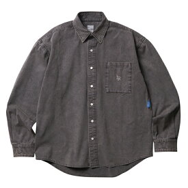 LIBERAIDERS(リベレイダース) / オックスフォードシャツ / GARMENT DYED OXFORD SHIRT - CHARCOAL / 751032303 / メンズ チャコールブラック