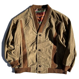 NASNGWAM (ナスングワム) / レザージャケット カーディガン / ROOT LEATHER CARDIGAN - BROWN / J2301001 メンズ 革ジャン