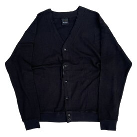 AXESQUIN.MODIFIED (アクシーズクイン ) / ワッフルカーディガン / WOOLY WAFFLE CARDIGAN - BLACK / 321047 / メンズ ブラック