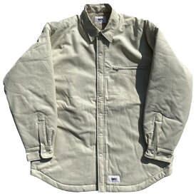 WAX(ワックス) / 中綿キルティングジャケット / Quilted lined shirts jacket - Cream / WX-0297 / メンズ THM