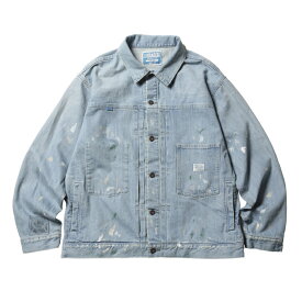 LIBERAIDERS(リベレイダース) / デニムジャケット / STAMPED DENIM JACKET - LIGTH BLUE / 700042401 / メンズ