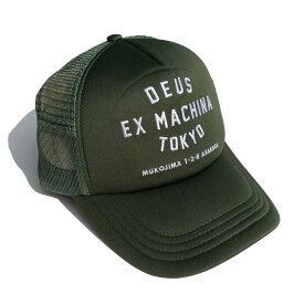 DEUS EX MACHINA ( デウスエクスマキナ ) / キャップ 帽子 /TOKYO ADRESS TRUCKER - FOREST GREEN / DMW47840 / メンズ