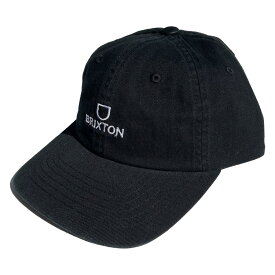 BRIXTON (ブリクストン) / ベースボールキャップ 帽子 / ALPHA LP CAP - BLACK×WHITE VINTAGE WASH / 10731-BKWVW