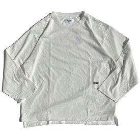 WAX(ワックス) / ロンT 長袖Tシャツ / BAGGIES LONG TEE - WHITE / WX-0348 / メンズ THM ホワイト