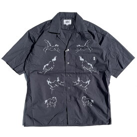 WAX(ワックス) / オープンシャツ / 1978 open shirt - NAVY / WX-0342 / メンズ THM 日本製