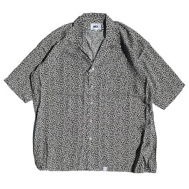 WAX(ワックス) / オープンシャツ / Leopard open shirt - WHITE / WX-0343 / メンズ THM 日本製