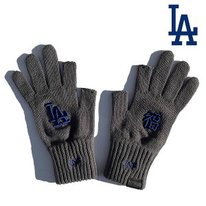 INFIELDER DESIGN x MLB / ��� �O���[�u ���{�� / MLB �� CUT GLOVES - LA DODGERS - GREY / MLB-205-LAD