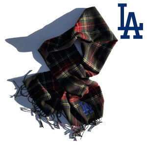 INFIELDER DESIGN x MLB / �}�t���[ ���{�� / MLB STITCH MUFF - LA DODGERS - TARTAN / MLB-204-LAD