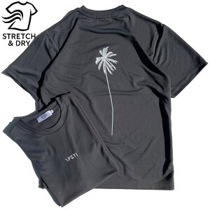 PACIFIC STANDARD TIME / hCTVc / ALWAYS DRY PALM TREE TEE - CHARCOAL / Y PST  bVT bVK[h WEFA g[jOEFA KEFA tBbglXEFA 20 30 40 50