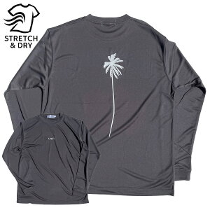 PACIFIC STANDARD TIME / hCTVc T / ALWAYS DRY PALM TREE LS TEE - CHARCOAL / Y PST  bVT bVK[h WEFA g[jOEFA KEFA tBbglXEFA 20 30
