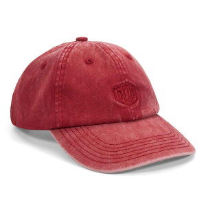 DEUS EX MACHINA ( fEXGNX}Li ) / Lbv Xq / SHIELD GARMENT DYED DAD CAP - LAVA FALLS RED / DMF257382 / Y bh  EHbV V[hS  lC