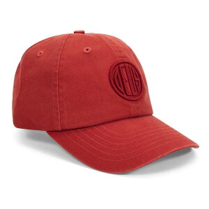 DEUS EX MACHINA ( �f�E�X�G�N�X�}�L�i ) / �R�b�g���x�[�X�{�[���L���b�v �X�q / PILL LOGO DAD CAP - TERRACOTTA / DMF257564 / �����Y ���f�B�[�X ���b�h �� �s�����S ��� ��l�C ���̓� �����Y �M�t�g