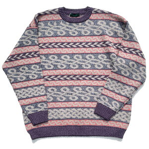 NASNGWAM (�i�X���O����) / �P���e�B�b�N�j�b�g / BRAID KNIT - PURPLE / K0770203 / �����Y �����Z�[�^�[