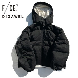 F/CE.(エフシーイー) / フード取り外し可 ダウンジャケット / Hoodie puffer jacket (F/CE.×DIGAWEL) - BLACK / FSP09252U0004 / FCE メンズ ブラック 黒 シンプル ディガウェル コラボレーション タウンユース 通勤
