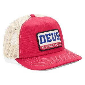 DEUS EX MACHINA ( �f�E�X�G�N�X�}�L�i ) ���b�V���L���b�v �X�q / MALDEN TRUCKER - MELON RED / D261MHA338 �����Y ���f�B�[�X ���S ���b�h ��