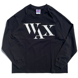 WAX(���b�N�X) / ���� ����T�V���c ����T / WAX LONG TEE for GOAT - BLACK / WX-0518 / �����Y THM �u���b�N �� ���S 7.oz 7�I���X