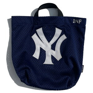 INFIELDER DESIGN x MLB / ���b�V���~�j�g�[�g�o�b�O / MLB MESH YYB - NY YANKEES - NAVY / MLB-292-Yankees / �l�C�r�[ �� �싅 �j���[���[�N�����L�[�X