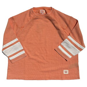 IMPRESTORE (�C���v���X�g�A) / �R�b�g�����b�V�� ������T�V���c / Football 3/4sleeves with Sleeve Lines - Faded Orange / CZ-ImSt-386 - Bull-mesh t-cloth V.D / �����Y �t�b�g�{�[��T�V���c �I�����W
