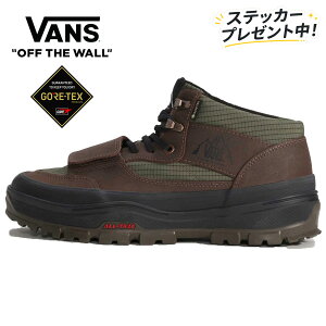 �X�e�b�J�[�v���[���g���I VANS �o���Y / �h�� �h�� �X�j�[�J�[ / MTE MOUNTAIN MID GORE-TEX INSULATED - GREEN x BROWN / VN000DAYF87 / �����Y �~ �ᓹ ����ɂ��� �S�A�e�b�N�X �~�b�h�J�b�g �V���[�Y �J�[�L �E
