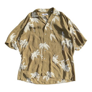 WAX(���b�N�X) / ���� �I�[�v���J���[�V���c �A���n�V���c / ALOHA SHIRTS - KHAKI / WX-0502 / �����Y THM ���{�� �J�[�L �p�[���c���[ ���V�̖�