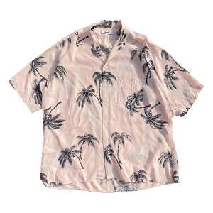 WAX(���b�N�X) / ���� �I�[�v���J���[�V���c �A���n�V���c / ALOHA SHIRTS - PINK / WX-0502 / �����Y THM ���{�� �s���N �p�[���c���[ ���V�̖�