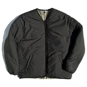 WAX(���b�N�X) / ���o�[�V�u���W�b�v�J�[�f�B�K�� / Reversible zip cardigan - Black / WX-0529 / �����Y THM �u���b�N ���I�p�[�h �q���E�� ���o�[�V�u��
