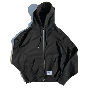 WAX(���b�N�X) / ���t���N�e�B�u�W�b�v�t�[�f�B�[ �p�[�J�[ / Reflective zip hoodie - Black / WX-0534 / �����Y THM �u���b�N ���t���N�^�[ ���� �X�E�F�b�g�p�[�J�[