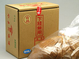 天然味噌『特撰』2Kg　箱入り　無添加　手作り　100％国産原材料使用［冷蔵便］