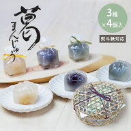 お中元 ギフト 羊羹 ようかん 個包装 京都 鶴屋光信 葛まんじゅう 3種 小豆 抹茶 柚子 各4個 合計12個入 …