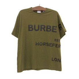 バーバリー HARLFORD ハルフォード Tシャツ 8055249 メンズ グリーン BURBERRY [美品] 【中古】 【アパレル・小物】