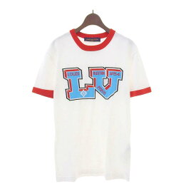 ルイヴィトン ロゴ ニット リンガー Tシャツ メンズ ホワイト LOUIS VUITTON 【中古】 【アパレル・小物】