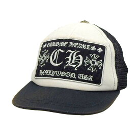 クロムハーツ ファック トラッカー キャップ ユニセックス ブラック ホワイト CHROME HEARTS 【中古】 【アパレル・小物】