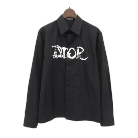 ディオール AND PETER DOIG ピータードイグ コラボ 刺繍 長袖シャツ 143C592A1581 メンズ ブラック Dior 【中古】 【アパレル・小物】