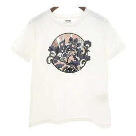 エルメス FAUBOURG RAINBOW フォーブル レインボー Tシャツ レディース ホワイト HERMES [美品] 【中古】 【アパレル・小物】