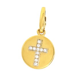 カルティエ クロス メダル ダイヤモンド チャーム 750 (K18YG) ユニセックス CARTIER 【中古】 【ジュエリー】