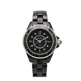 シャネル J12 29mm H2569 自動巻き ブラックセラミック レディース CHANEL 【中古】 【時計】