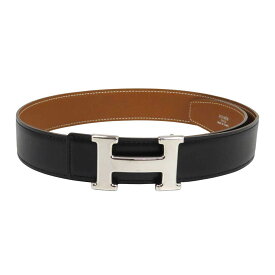 エルメス H バックル リバーシブル レザー ベルト 32MM 70 ユニセックス ブラック ブラウン HERMES 【中古】 【アパレル・小物】