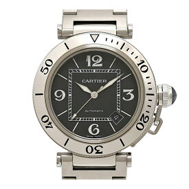 カルティエ パシャ シータイマー W31077M7 自動巻き ステンレススティール メンズ CARTIER 【中古】 【時計】
