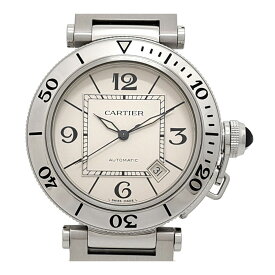 カルティエ パシャ シータイマー W31080M7 自動巻き ステンレススティール メンズ CARTIER 【中古】 【時計】
