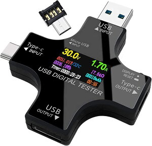 QC3.0/ �d���v �}���`���[�^�[�e�X�^�[ Charge �e�X�^�[ 3.60~36.0V Type-C Android/ ���x ��R PD�� QC2.0/ �d���v