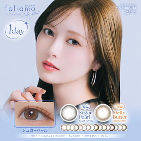 feliamo フェリアモ カラコン ワンデー 白石麻衣 イメージモデル ナチュラル カラーコンタクト 14.2mm 14.5mm 度あり 1day 10枚 1日使い捨て カラーコンタクトレンズ フチなし 高度数 小さめ -10.00 -9.00 -9.50 -8.50