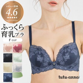 24SS新色 Fカップ ふっくら育乳ブラ 補正ブラ 谷間 脇高 脇肉 tutuanna チュチュアンナ ブラジャー 単品 谷間 ボリュームアップ 寄せる 盛る 大きいサイズ [育乳]ネオアドアステラブラ(Fカップ)