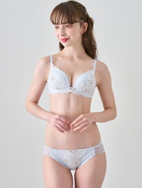 [運命のブラ・ノンワイヤー]ミステリックドロアーブラ&ショーツセット ブラセット A〜Fカップ ノンワイヤー ブラ かわいい 痛くない ブラジャー ショーツ セット 谷間 盛る 脇高 大きいサイズ 下着（A65〜F75）