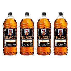 100円オフクーポン ブラックニッカ クリア 4L 4本 37度 ペットボトル 送料無料 ウイスキー ケース 4000ml アサヒ 日時指定必須 月～土曜13時まで即日出荷 37度 4リットル ウィスキー BLACK NIKKA CLEAR 4000ml 送料無料 P倍・クーポン詳細は商品説明バナー 包装不可