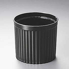 デザートカップ(プリンカップ)黒　透明蓋セット　10個サベリーナ蓋付耐熱性のあるプレーンなデザートカップです。フタ付きでお買得。おしゃれでかわいい。デザート/プリンカップ激安の使い捨て食品容器。本体：電子レンジ可（蓋はレンジ不可）