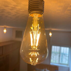 【未使用】DAIKO、格安LEDフィラメント電球 1個 E26口金専用/全光束200lm 100V、LDF3/A/F4/1975昭和の雰囲気レトロ風な明るさ、表面ミラーコーティング全長約145mm65Φお部屋やショップの雰囲気作りフィールザシー、feelthesea調光不可