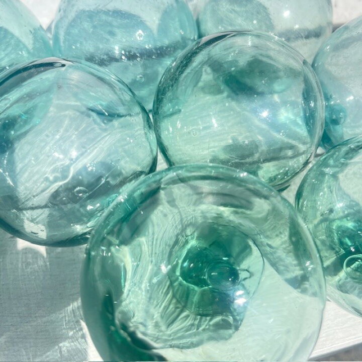 楽天市場】ビン玉 浮き球 浮き玉 レトロ ガラス玉6～6.5cm4個昭和初期  