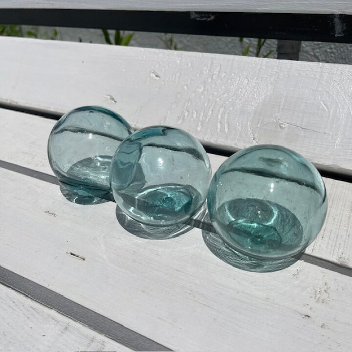 楽天市場】ビン玉 浮き球 浮き玉 レトロガラス玉6～6.5cm 3個セット  