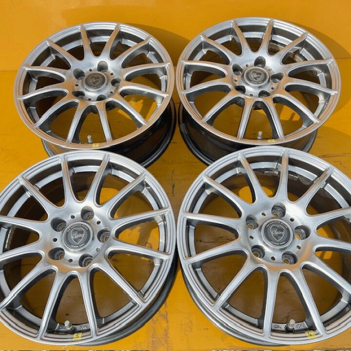 楽天市場】【中古】綺麗4本SETクレア、アルミホイール6.5J16+38 114.3 