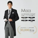 父親 モーニング M003 グレーベスト×黒ネクタイ【レンタル】10点 日本製 国産生地 お直し可能 モーニングコート オー…